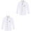 2Pièces Blouse Chef Longues Textile Premium Durable 2