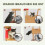 Torre para gatos com design de cervo, com toca e bola de brincar, marrom 5