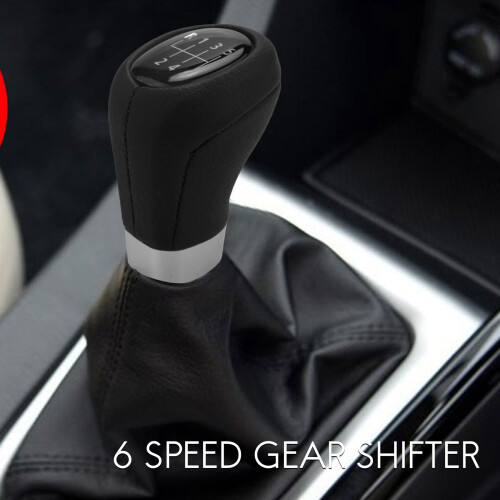 6 Speed Gear Shift Knob For- E81 E82 E87 E87 LCI E90 E91 E92 E92 1 3 Series Black Gearknob Gearshifter 2