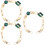 3Stk Grüne Acryl Kette Retro Stil Tragbar Strap 7