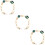 3Stk Grüne Acryl Kette Retro Stil Tragbar Strap 9
