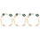 3Stk Grüne Acryl Kette Retro Stil Tragbar Strap 4