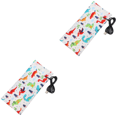2Stk USB Baby Milchflaschenwärmer Transporthülle Mit Schutz 2