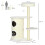 Arbre à chat avec griffoir et coussin pour chat, couleur crème 3