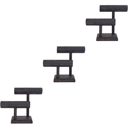 3St Haarband Opberger Donkergrijs Scrunchie Display Stand 1