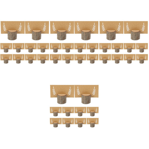 4Sets Dekorative Holz Platzkartenhalter Mit Papieraustausch Für Events 1