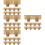 4Sets Dekorative Holz Platzkartenhalter Mit Papieraustausch Für Events 6