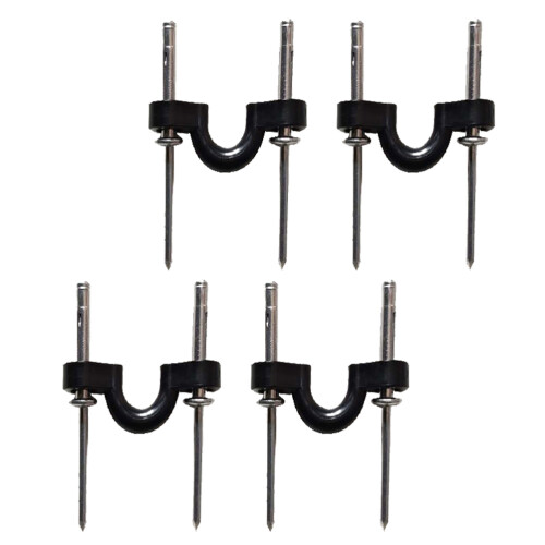 8Pièces Pad Eye Nylon Noir Kit Rigging Durable Pour Bateaux Aluminium 1