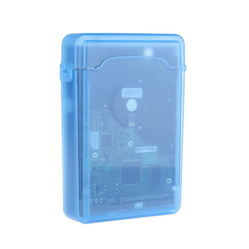 5 PCS 3.5 Inch Portable IDE  HDD External Case Hard Drive Case Hard Case PP Protection Case 2