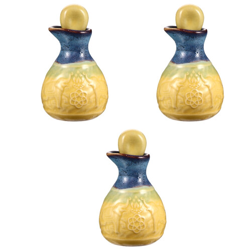 3Ensembles Bouteilles Rechargeables Céramique Design Large 2