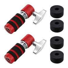 2 Pack Hi-Hat Clutch with Replacement Felts Pads, Jazz Drum Hi Hat Cymbal Clutch Hi Hat Cymbal Stand, Drum Parts