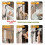 Drill-Free Large Rotating Shower  Holder, Wide-Angle Adjustable Bracket,ABS 5