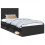 VidaXL vidaXL Bed Frame with Headboard Black 100 x 200 cm Solid Pine Wood 5