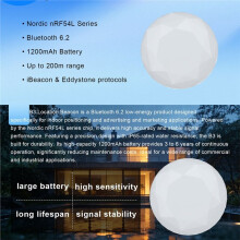 NRF54L Serie Beacon Tag Eddystone Ibeacon BLE 6.2 Proximity Locator Beacon voor Binnen Navigatie IOT Wit