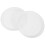8Pcs White Plastic Bird Bath Water Bowls Multi-Purpose Feeding Trays 10