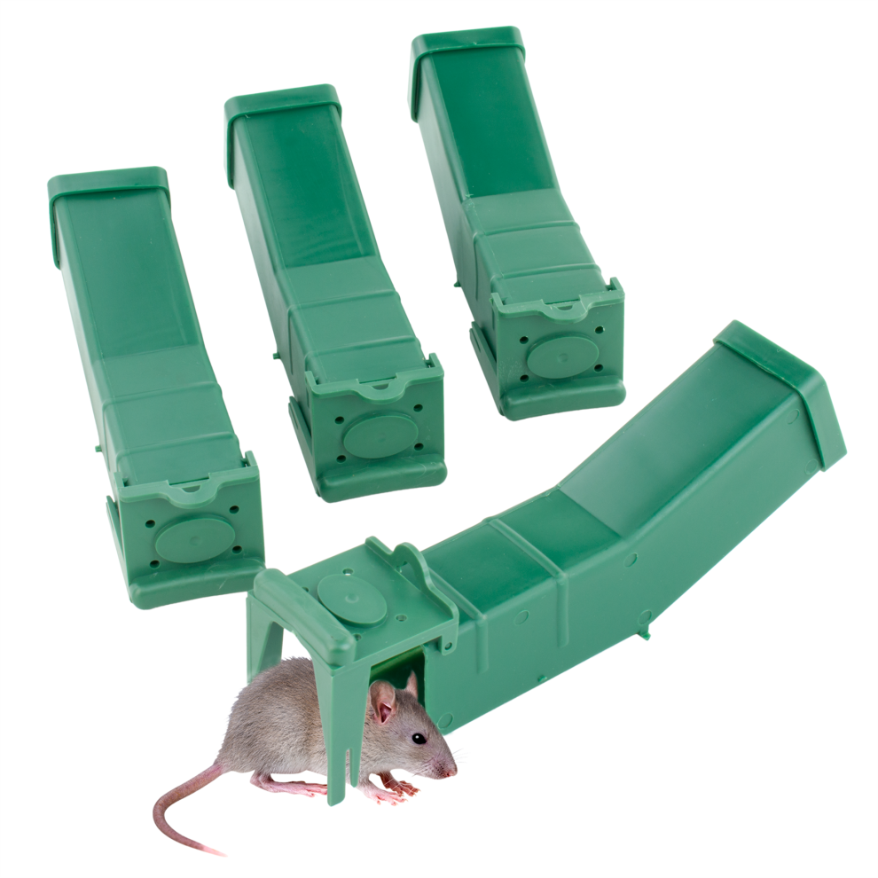 Kct (4 Pack - Humane Mouse Trap) Humane No Kill Mouse Traps