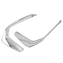 Cornice Fendinebbia per Paraurti Anteriore Argento ABS per A6 C8 2019-2020 Fendinebbia Copri Fendinebbia Decorativi