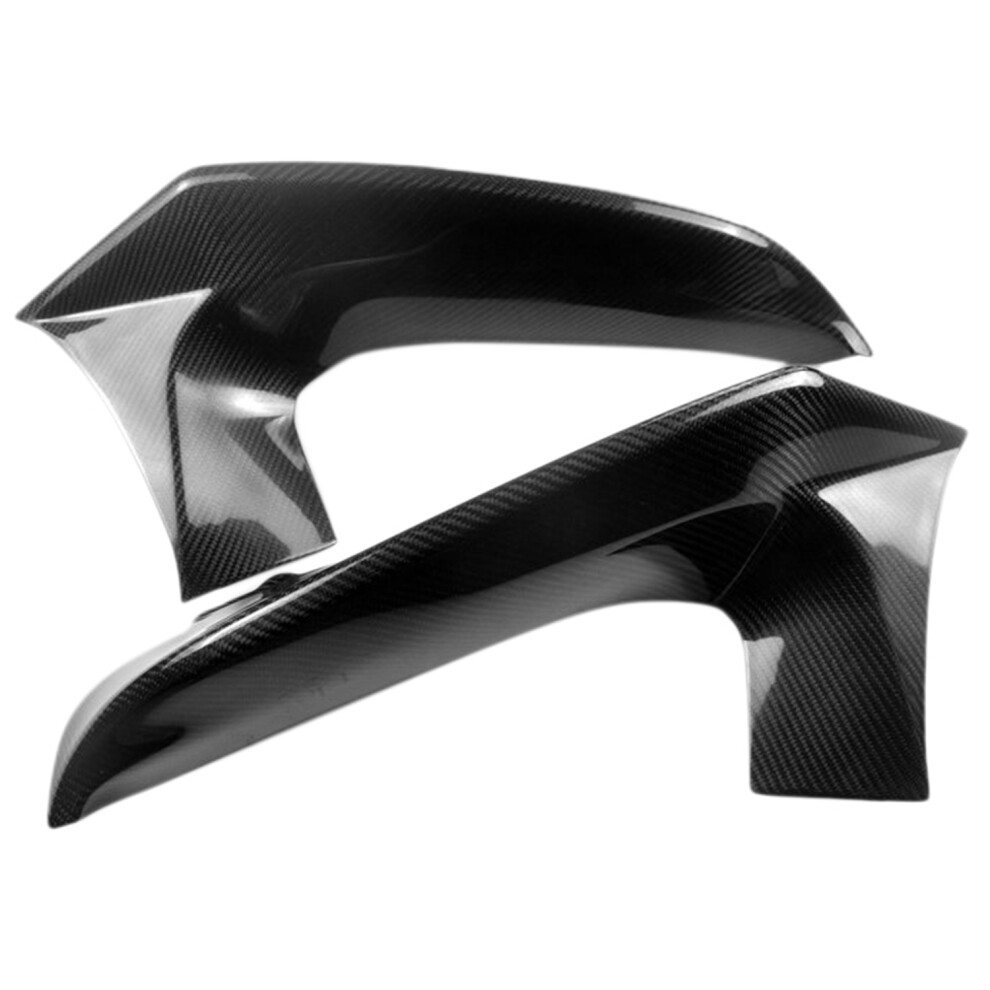 For 5 Series F90 M5 2018-2019 Carbon Fiber Performance Style Front Bumper Splitter Spoiler Fins Trim 4714149730877