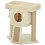 Kleiner Katzenbaum mit Jutematte und Spielball, Beige 1
