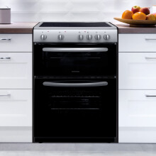 Statesman EDC60S Fan Assisted Double Oven Electric Cooker 4 Zone Ceramic Ho