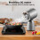 SNDOAS Portable Extractor Fan Kitchen, 180m³/h, A+, 3 Speed Touch Control 2