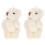 2Pièces Ours Jointé Miniature Beige Accessoire Décor Maison Mini 2