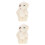 2Pièces Ours Jointé Miniature Beige Accessoire Décor Maison Mini 4