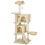 Torre per gatti con amaca e scaletta per arrampicarsi, beige 1