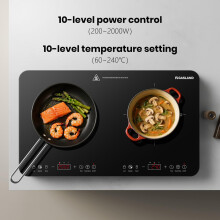 GASLAND IH582BTA Double Induction Cooktop 58 cm 2800W Portable Induction Ho