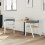 VidaXL vidaXL Dining Chairs 2 pcs White 54 x 57 x 73 cm Solid Rubber Wood 4