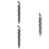 3Stk Schneemaßstab Gartenstecker Metall Winter Deko 6