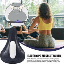 (Blue White) Pelvic Floor Muscle Trainer 4 Modes Massage Repair Cushion USB Rechargeable