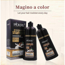 (Natural black) Hair Color Shampoo Coconut Hair Dye Shampoo Hair Instant Coloring in Minutes,500ml