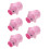 5St Roze Spaarpot Muntopslag Plastic Desktop Ornament 6