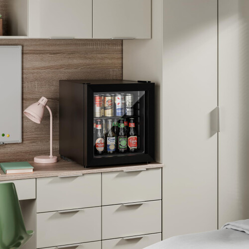 Willow WBC48B 48L Table Top Beverage Cooler with Triple Glazed Glass D 1