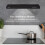 Abode 60cm Visor Cooker Hood Black Extractor with 3 Speed Settings, Un 6