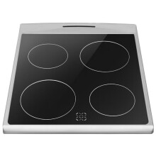 Amica 50cm Electric Cooker Silver