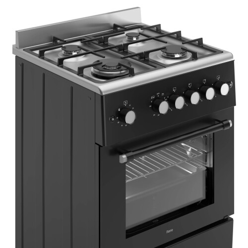 Indesit Indesit I5E3KMW 50cm Wide Single Oven Electric Cooker with Solid Plate 2