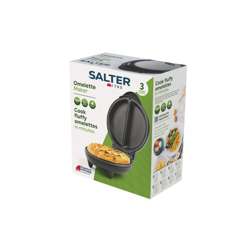 Salter Salter Dual Omelette Maker - Non-Stick Deep Fill Cooking Plates 2