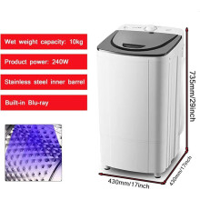 Drain Dryer10kg 2800 RPM360 Blue Light Energy Saving5 Min 0016 KWh Stainl