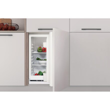 Indesit Low Frost Integrated Fridge Steel Holds 8 Shopping Bags E Rated
