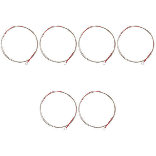 6Pièces Cordes De Luth Chinois Argent Accessoires Remplacement 2