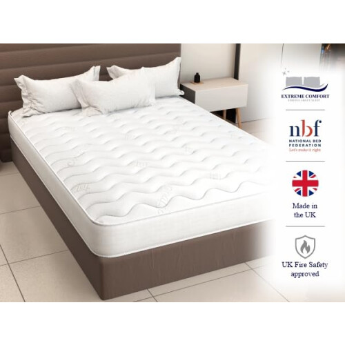 eXtreme comfort ltd Cooltouch Colours White Small Double Mattress 2