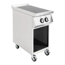 Buffalo Freestanding Professional Kitchen 2 Zone Induction Hob Pan Detecti