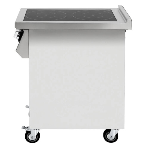 Buffalo Buffalo Freestanding Professional Kitchen 2 Zone Induction Hob  Pan Detecti 2