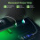 Coleshome L Shaped Gaming Desk with LED Lights 5
