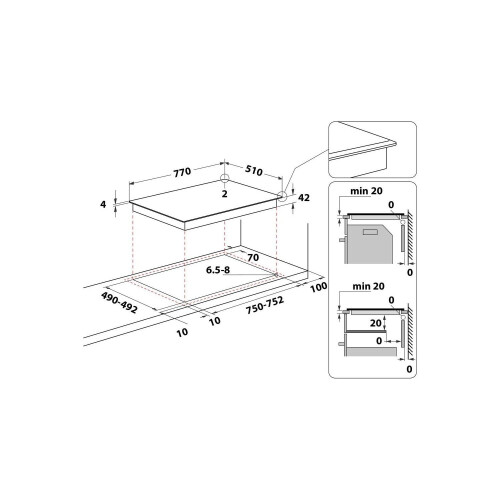 Hotpoint Hotpoint HR 724 B H Builtin Ceramic Black