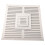 Metal Vent Cover Square, Aluminium Louver Grille with Mesh Screen, Sof 6