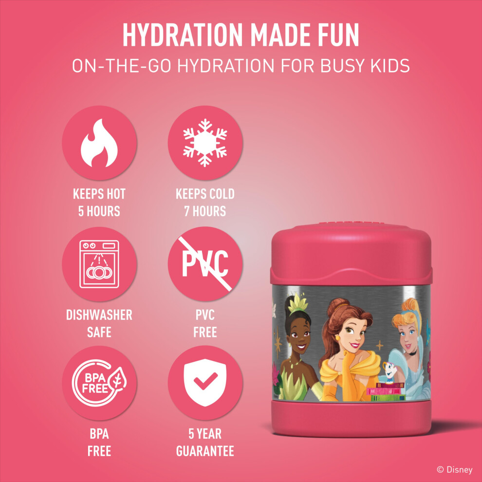 Thermos Disney Princesses Food Flask 290Ml Bpa Free Stainless Steel Spill