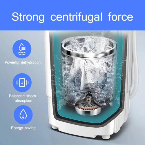 WhAeoy Spin Dryer Machine EnergyPower Saving Spinner Blue Light 95kgStainle 1